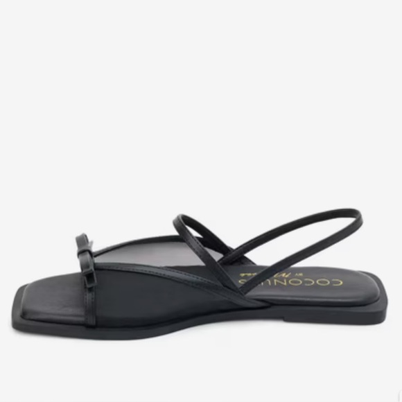Coconuts by Matisse Tropea Sandals NWT Slingback Squared Sole Mesh Bow 8 - Picture 2 of 12